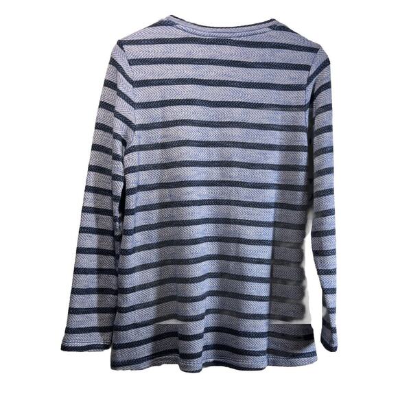 Soft Surroundings Blue Wildflower Embroidered Blue Tunic Long Sleeve Large NWT - Picture 6 of 7